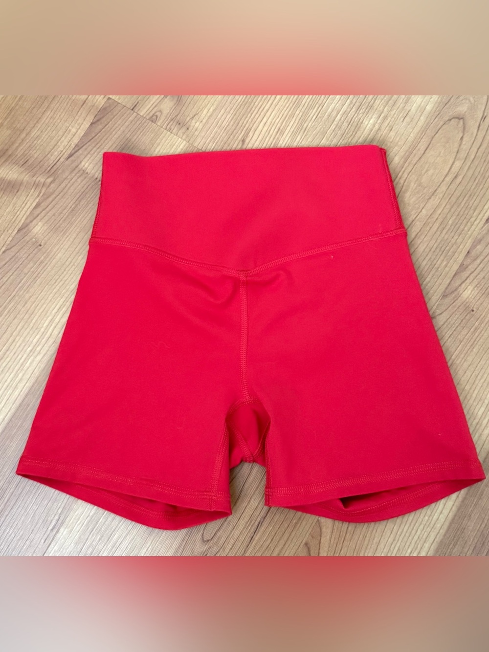 Fabletics PureLuxe High Waisted Shorts XS Red MINT CONDITION!!!